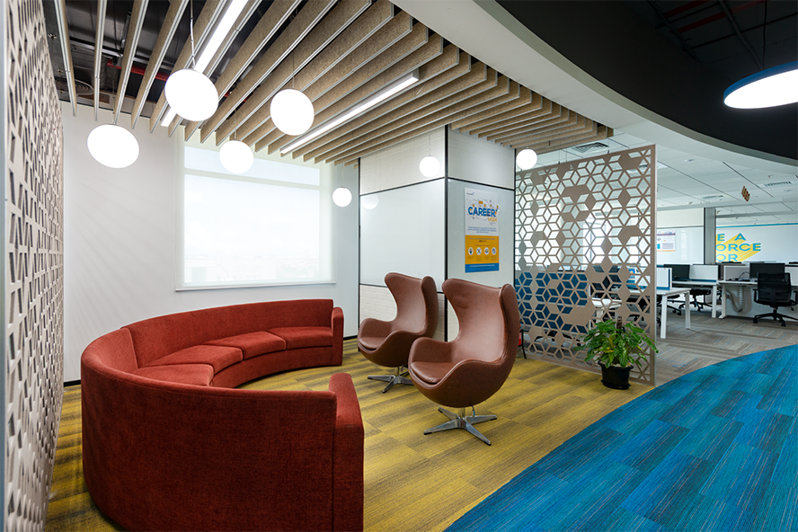 TransUnion’s workplace in Chennai - workplace for better comfort, creativity and productivity